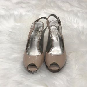 Tan Marc Fisher hight high heels